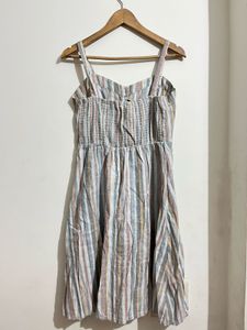Striped Button-Front Sundress