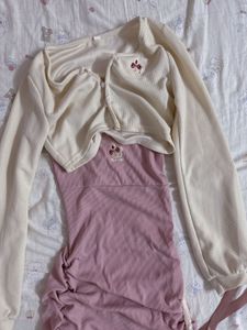 Cute Ruched Dress Set