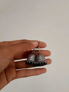 Stylish Oxidized Jhumka Earrings