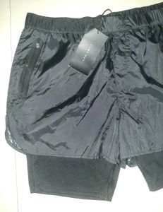 Rare NWT Zara Black Layered Performance Swim Short