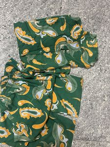 Green Paisley cord sets