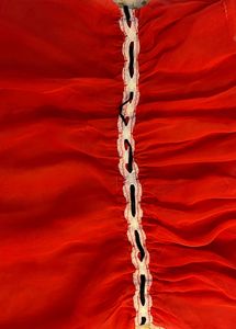 coquette red bow camisole