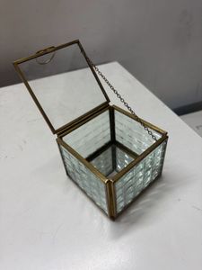 Vintage Glass Jewelry Box