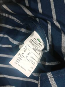 Lacoste Men's Striped Button-Down Shirt