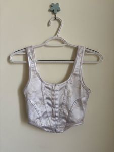 Elegant Satin Corset Top