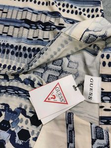 Retro Abstract Print Button-Up Shirt - XXL