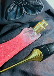 Sparkling Pink Perfume Bottle
