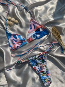 Patterned Bikini Set