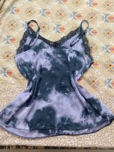Tie-Dye Lace Trim Cami Top