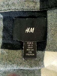 H&amp;M Black And White Check Shirt