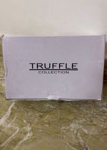 Brand New Truffle Collection Black Suede BlockHeel