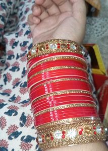 red wedding bangle set ❣️ brand new with box