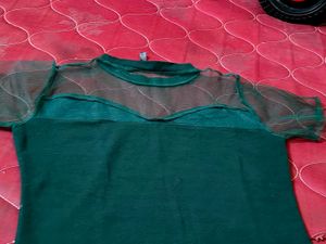 New dark green top upto xl size
