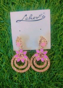 Pink Colour Earring