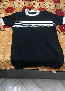 Men's Black Striped T-Shirt