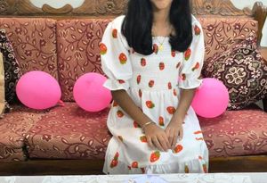 Cute Strawberry Print Dress