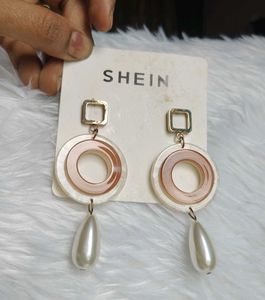 SHEIN Drop Earrings with Pearls