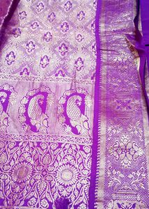 Elegant Purple Banarasi Silk Saree