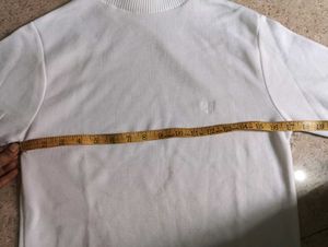 White Long Sleeve Mock Neck Top