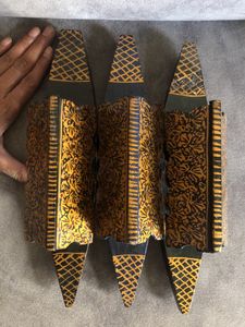 Set Of 3 🛶 Hand Painted  Kashmiri Willow Boats