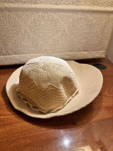 Chic Straw Sun Hat with Flower Accent