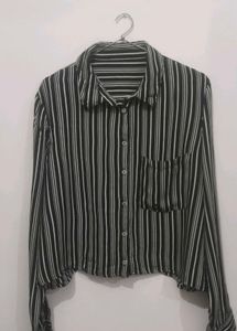 Striped Button-up Shirt
