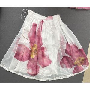 Organza Floral Print Lehenga Blouse And Dupatta