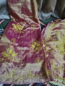 double shade old vintage lehnga