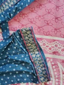 109.Beautiful Teal Nyra cut Kurti