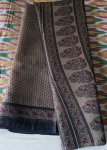 Pure Cotton Printed Saree(Brand New)