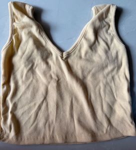 Set of 3 Ribbed V-Neck Tank Tops