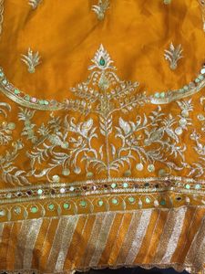 Stunning Mustard Embroidered Kurta Set