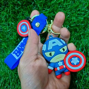 ✅ Imported 3D Captain America Keychain 🔥