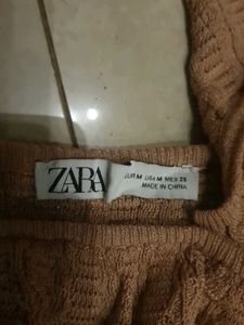 Zara Knit Ruffle Top