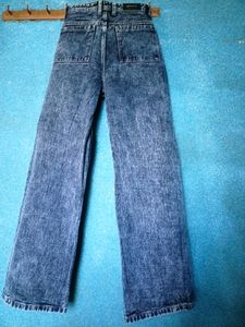 Wide Leg Dark Grey Jeans