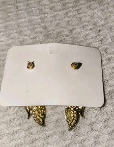 Elegant Leaf Dangle Earrings