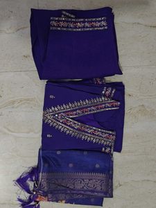 Beautiful Purple Embroidered Kurta Set