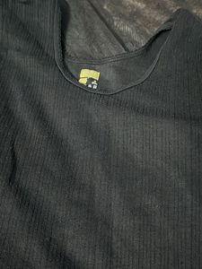 Black Ribbed Warmer