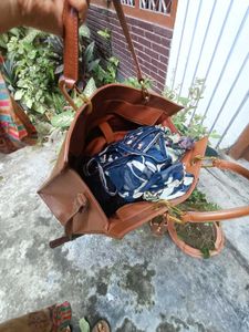 Miraggio Faux Leather Tote Bag