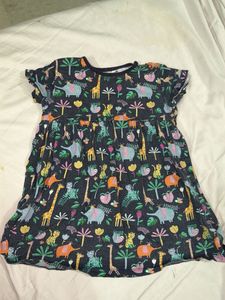 Cute Jungle Print Girls Dress