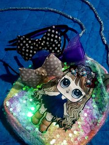Sparkly Sequin Doll Purse only bag