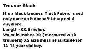 Trouser Black ( Age 12-14)
