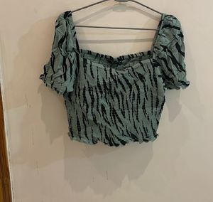 Animal Print Crop Top