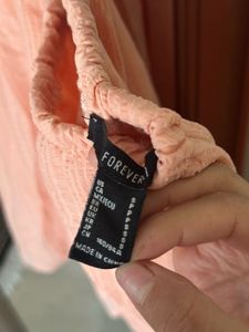 Peach halter neck mini dress