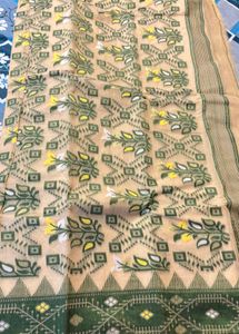 Tant Jamdani Cotton Saree