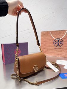 Tory Burch Brown Leather Crossbody Bag
