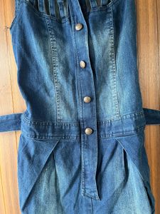 Stylish Denim Button-Up Dress