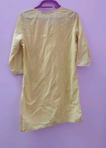 Yellow Embroidered Kurta