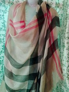 Authentic Burberry Silk/Cashmere Giant Scarf