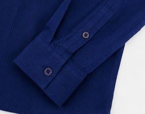 Men's Blue Button-Up Shirt